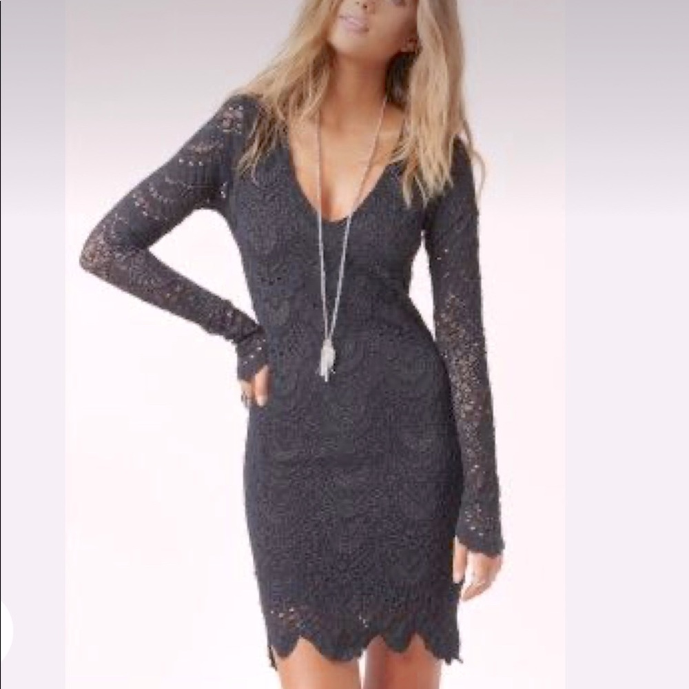 Nightcap x Carisa Rene Deep V Lace Cocktail